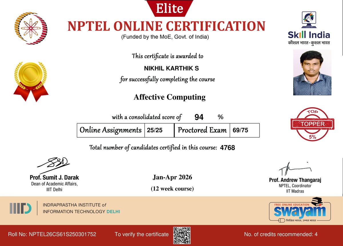 Affective Computing Certificate